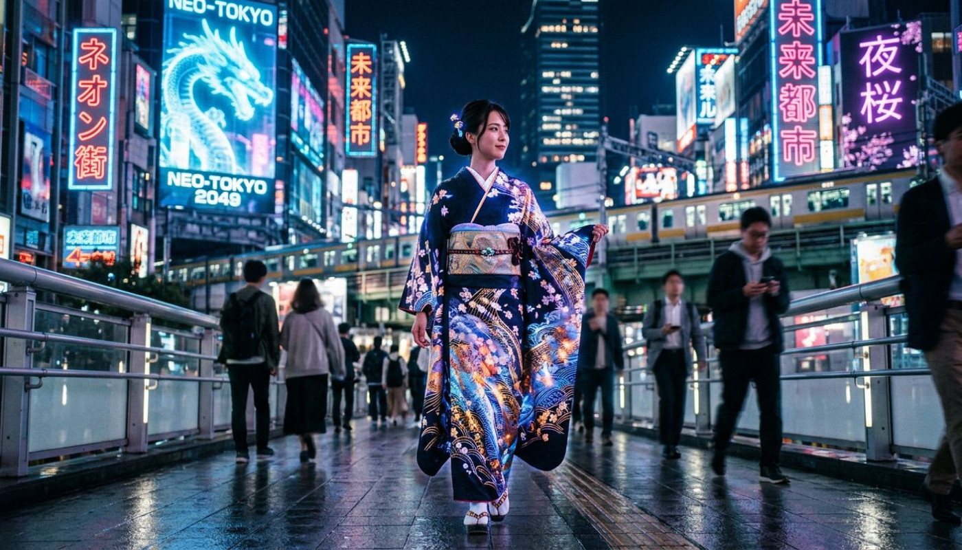 Wie beeinflusst moderne Technologie traditionelle japanische Mode?